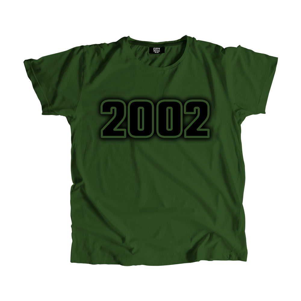 2002 Vintage Heritage Year Men Unisex T-Shirt (Olive Green)