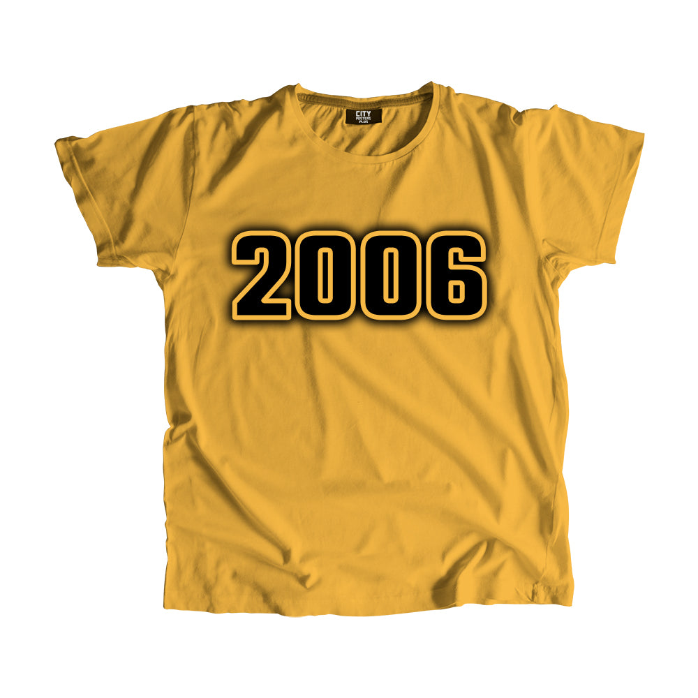 2006 Vintage Heritage Year Men Unisex T-Shirt (Golden Yellow)
