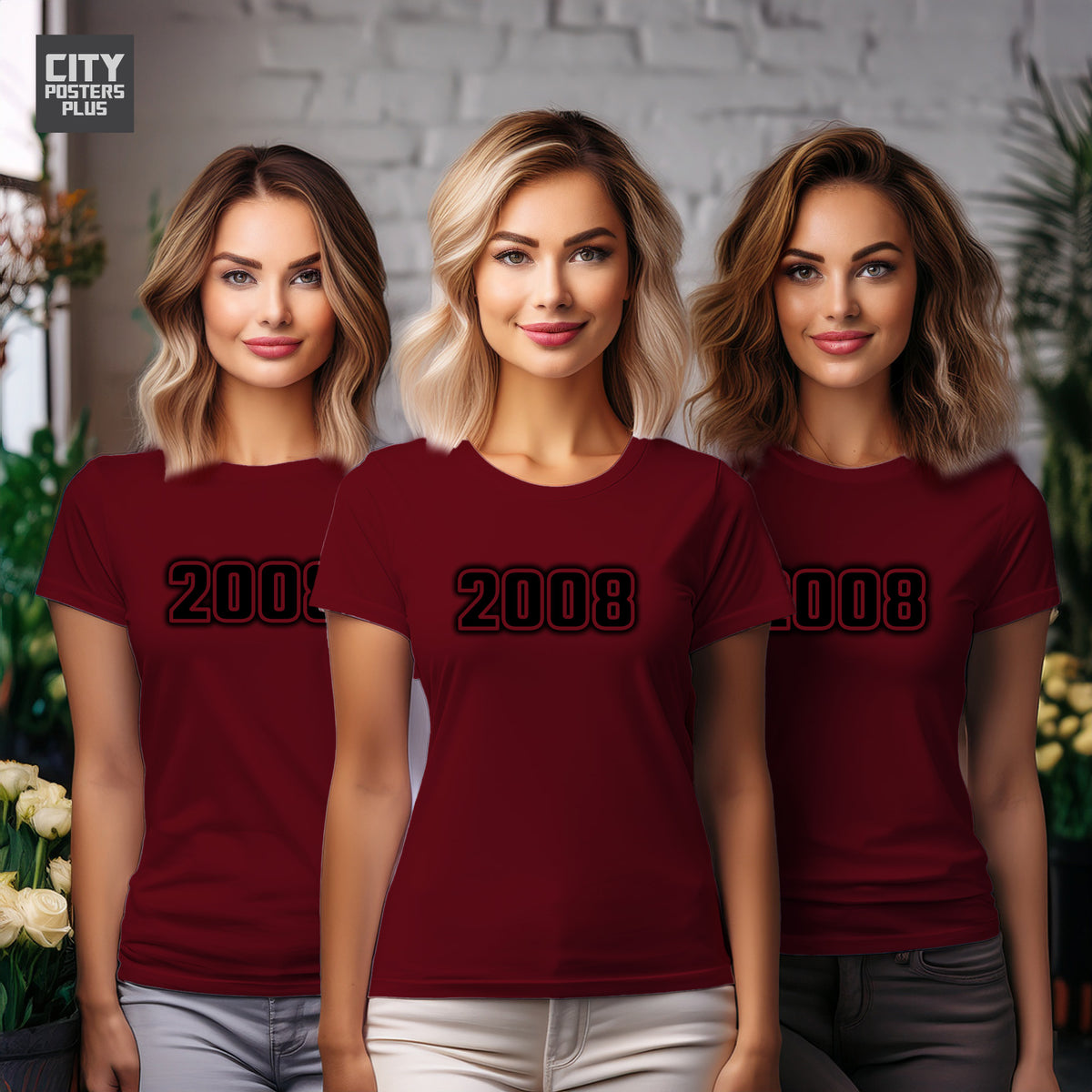 Year 2008 Vintage Birth Year Women T-Shirt