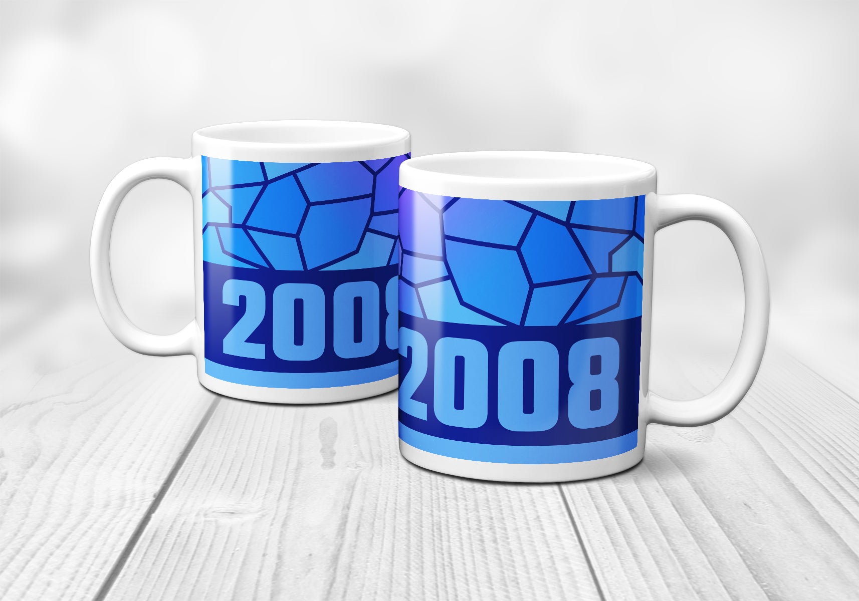 2008 Year Mug (11oz, Royal Blue)