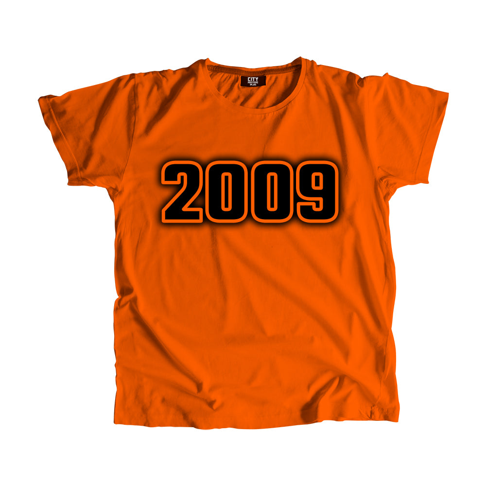 2009 Vintage Heritage Year Men Unisex T-Shirt (Orange)