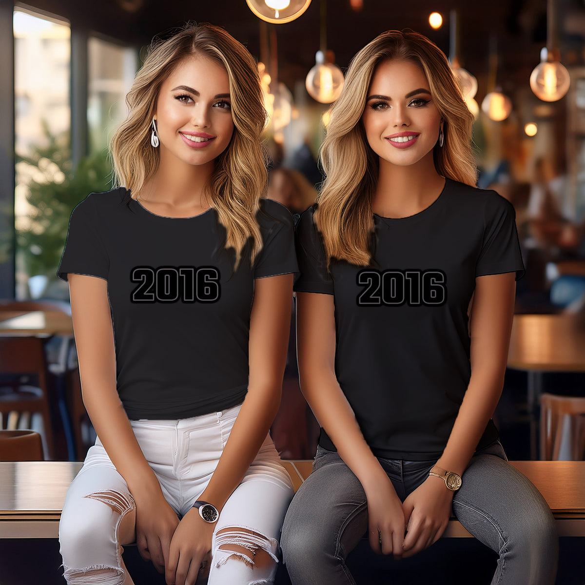 Year 2016 Vintage Birth Year Women T-Shirt