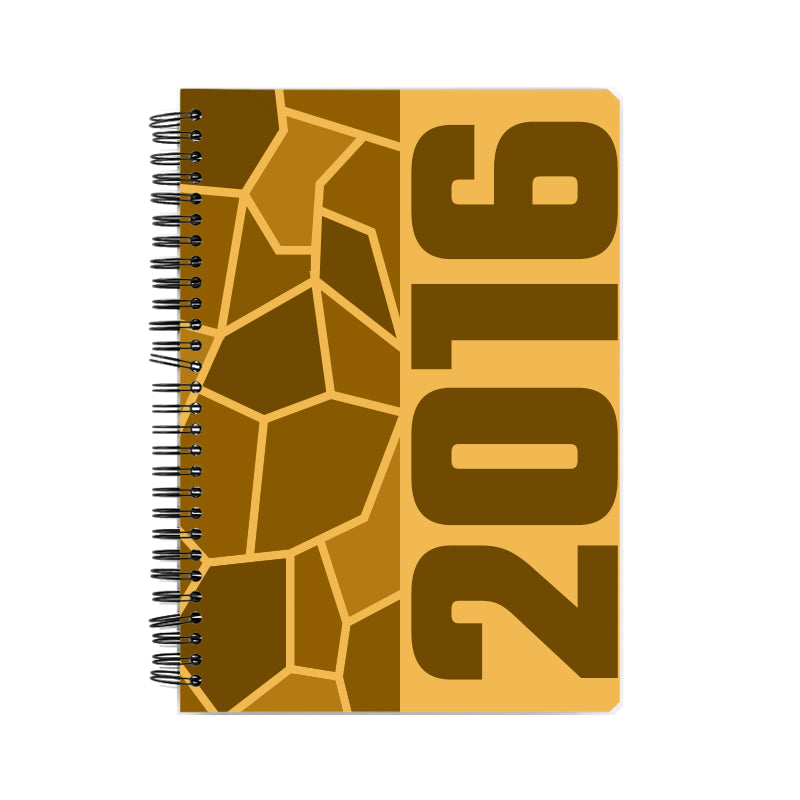 2016 Year Notebook (Golden Yellow)