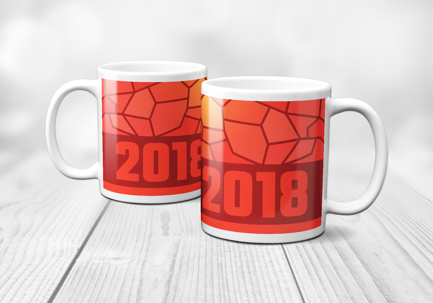 2018 Year Mug (11oz, Red)