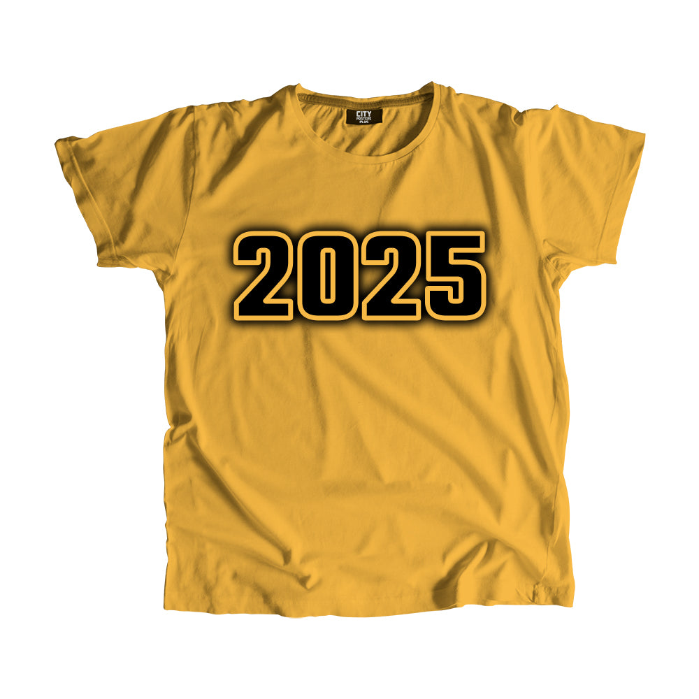 2025 Vintage Heritage Year Men Unisex T-Shirt (Golden Yellow)