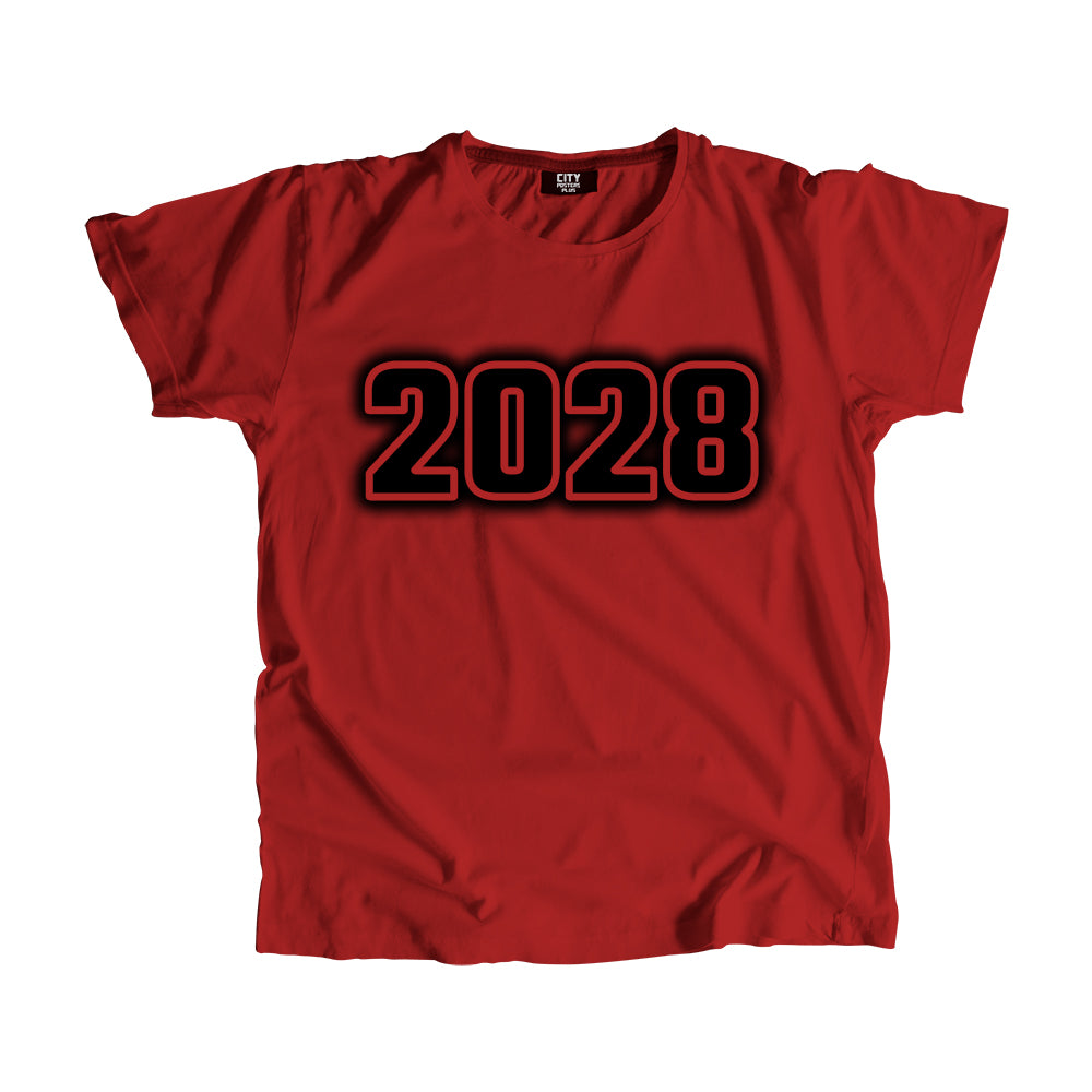 2028 Vintage Heritage Year Men Unisex T-Shirt (Red)