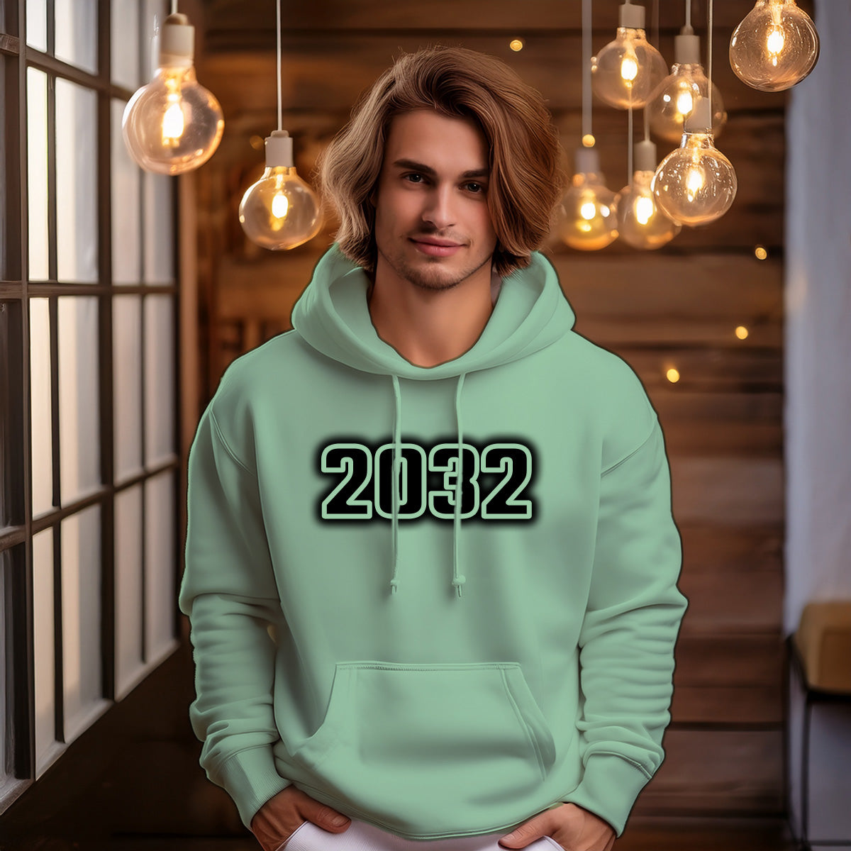 2032 Men Unisex Hoodie | Vintage Birth Year Hoodie Gift