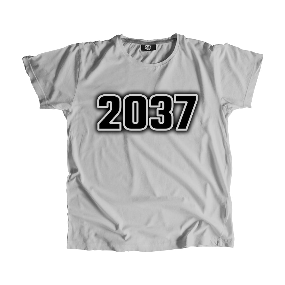 2037 Vintage Heritage Year Men Unisex T-Shirt (Melange Grey)