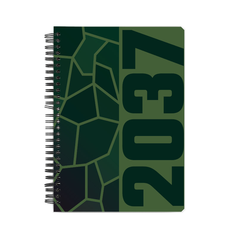 2037 Year Notebook (Olive Green)
