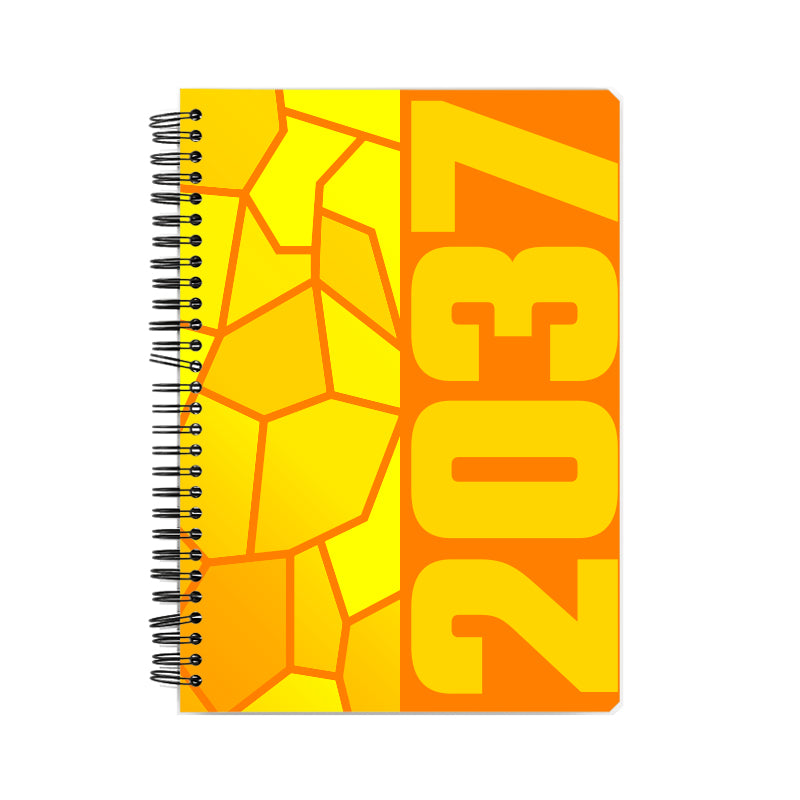 2037 Year Notebook (Orange)