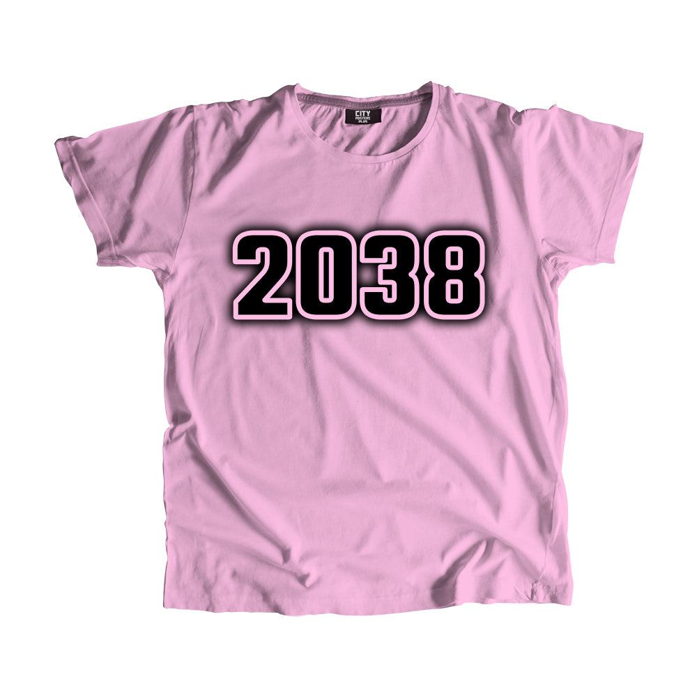 2038 Vintage Heritage Year Men Unisex T-Shirt (Light Pink)