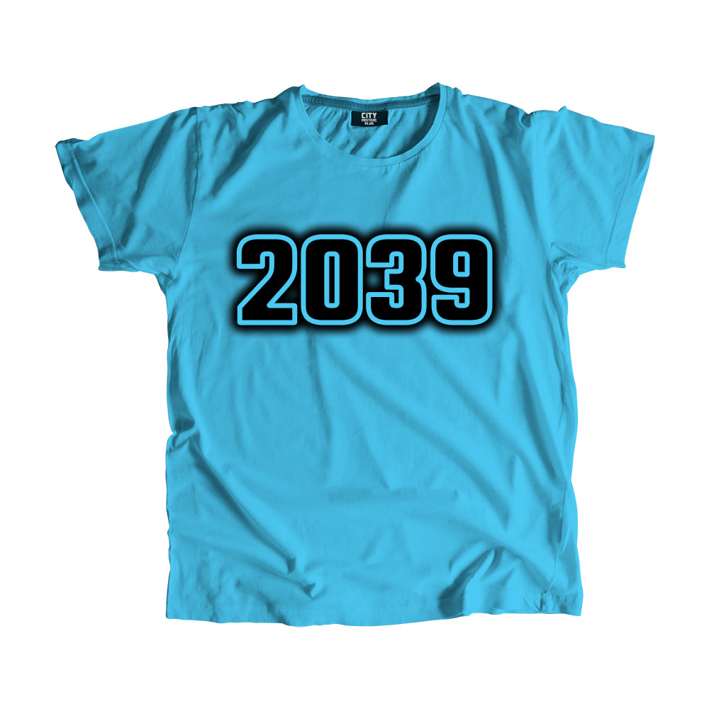 2039 Vintage Heritage Year Men Unisex T-Shirt (Sky Blue)
