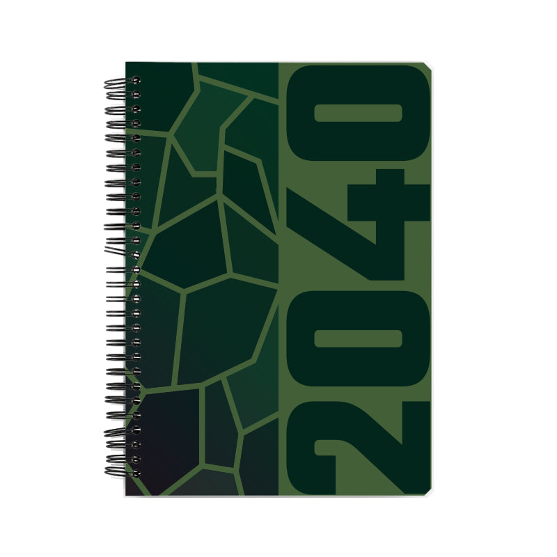 2040 Year Notebook (Olive Green)