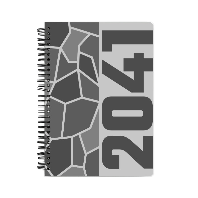 2041 Year Notebook (Melange Grey)