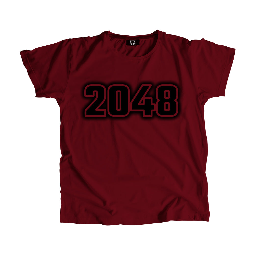 2048 Vintage Heritage Year Men Unisex T-Shirt (Maroon)