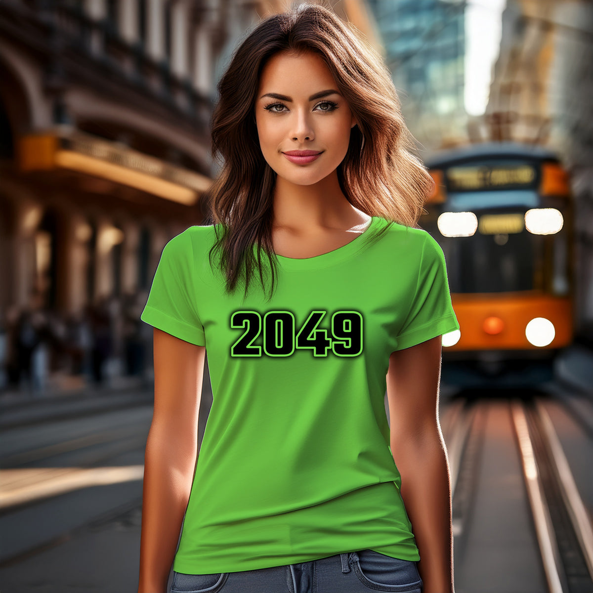 2049 Women T-Shirt | Vintage Birth Year Shirt | City Posters Plus