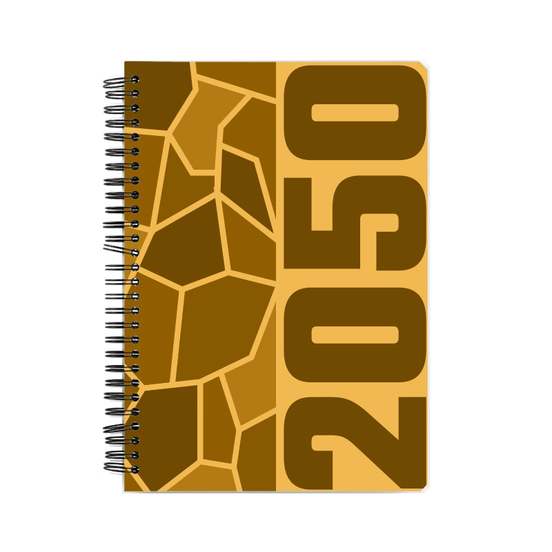 2050 Year Notebook (Golden Yellow)