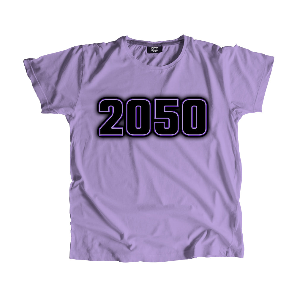 2050 Vintage Heritage Year Men Unisex T-Shirt (Iris Lavender)
