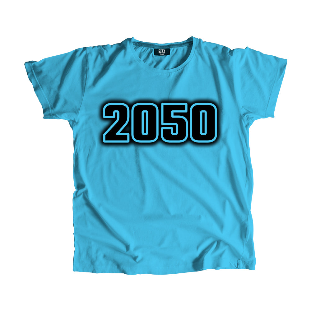 2050 Vintage Heritage Year Men Unisex T-Shirt (Sky Blue)