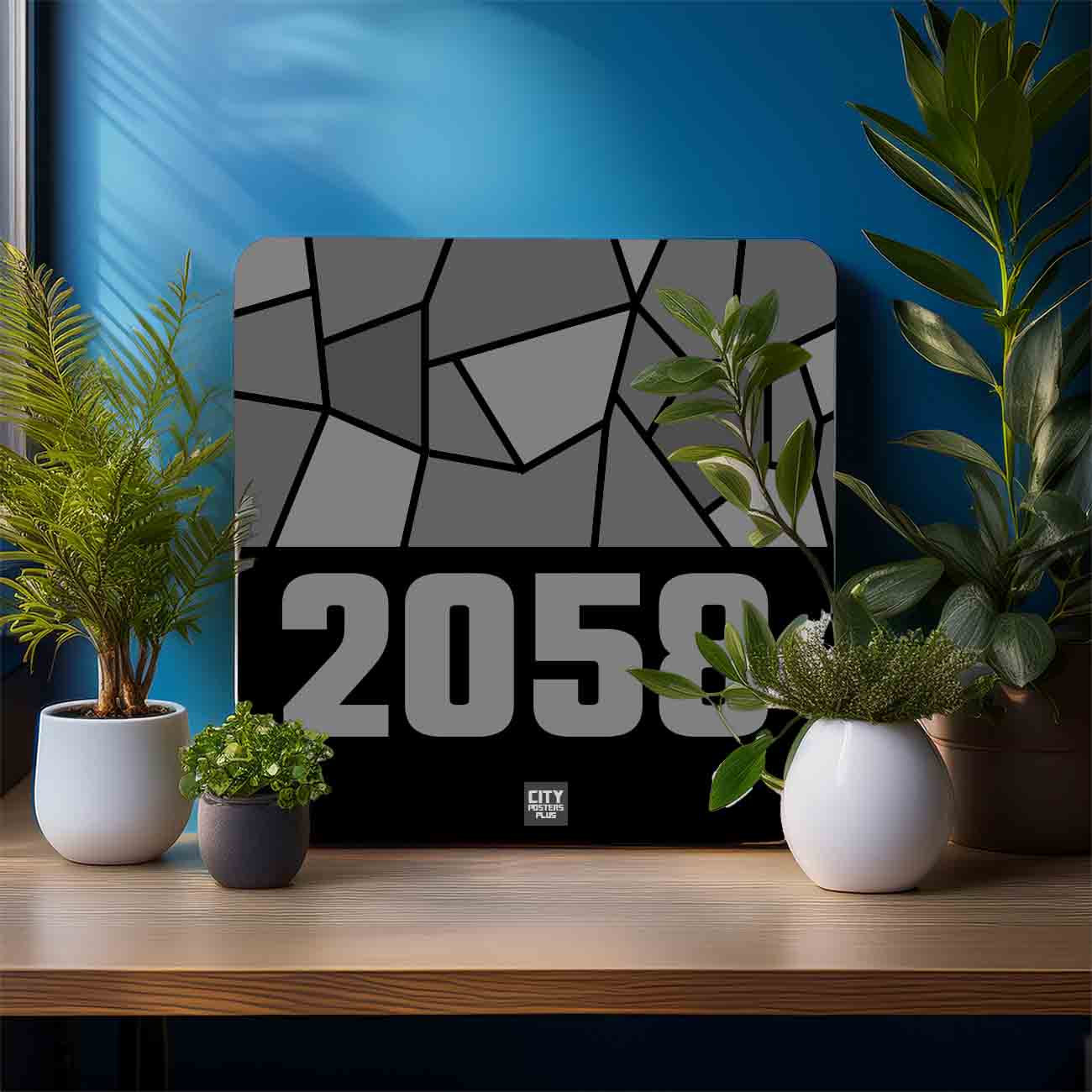 2058 Year Mousepad (Black)