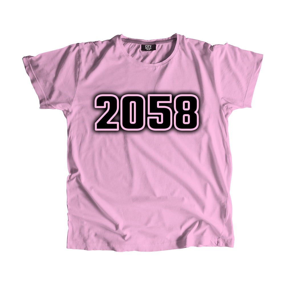 2058 Vintage Heritage Year Men Unisex T-Shirt (Light Pink)