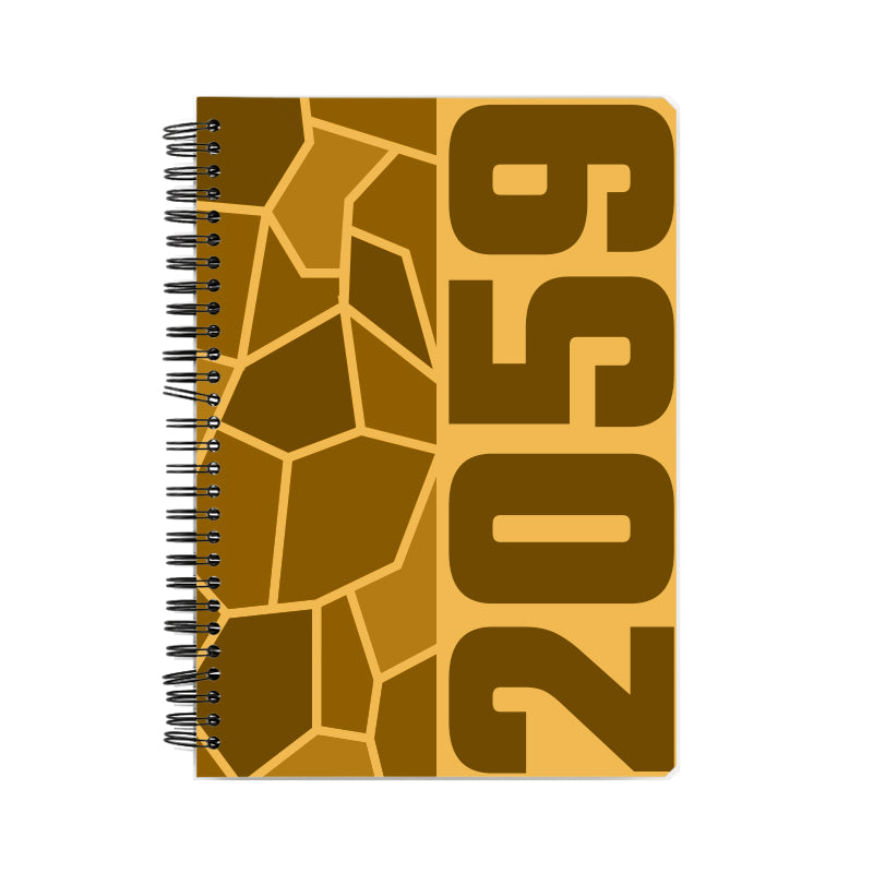 2059 Year Notebook (Golden Yellow)