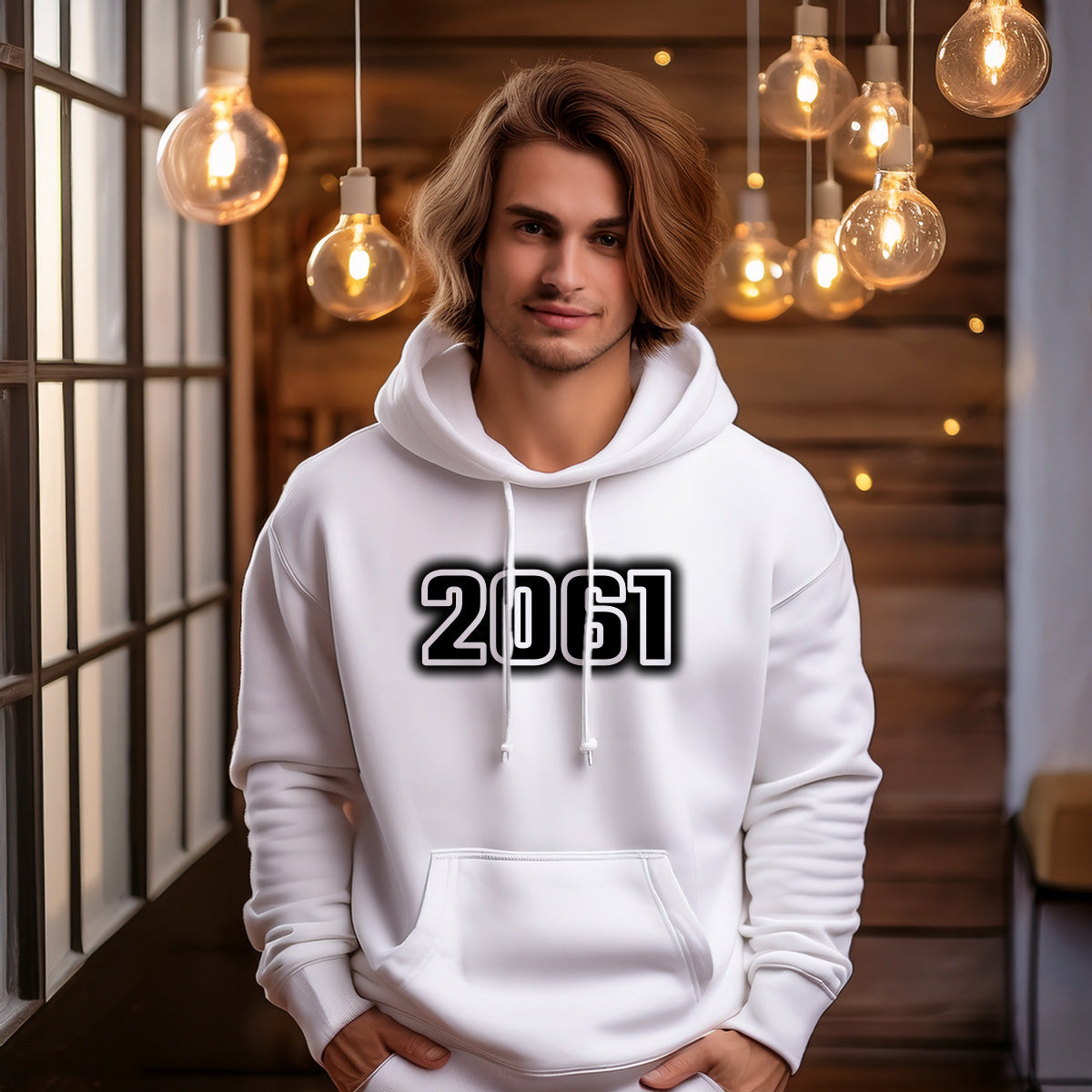 2061 Men Unisex Hoodie | Vintage Birth Year Hoodie Gift