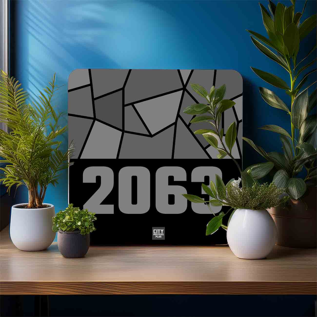 2063 Year Mousepad (Black)