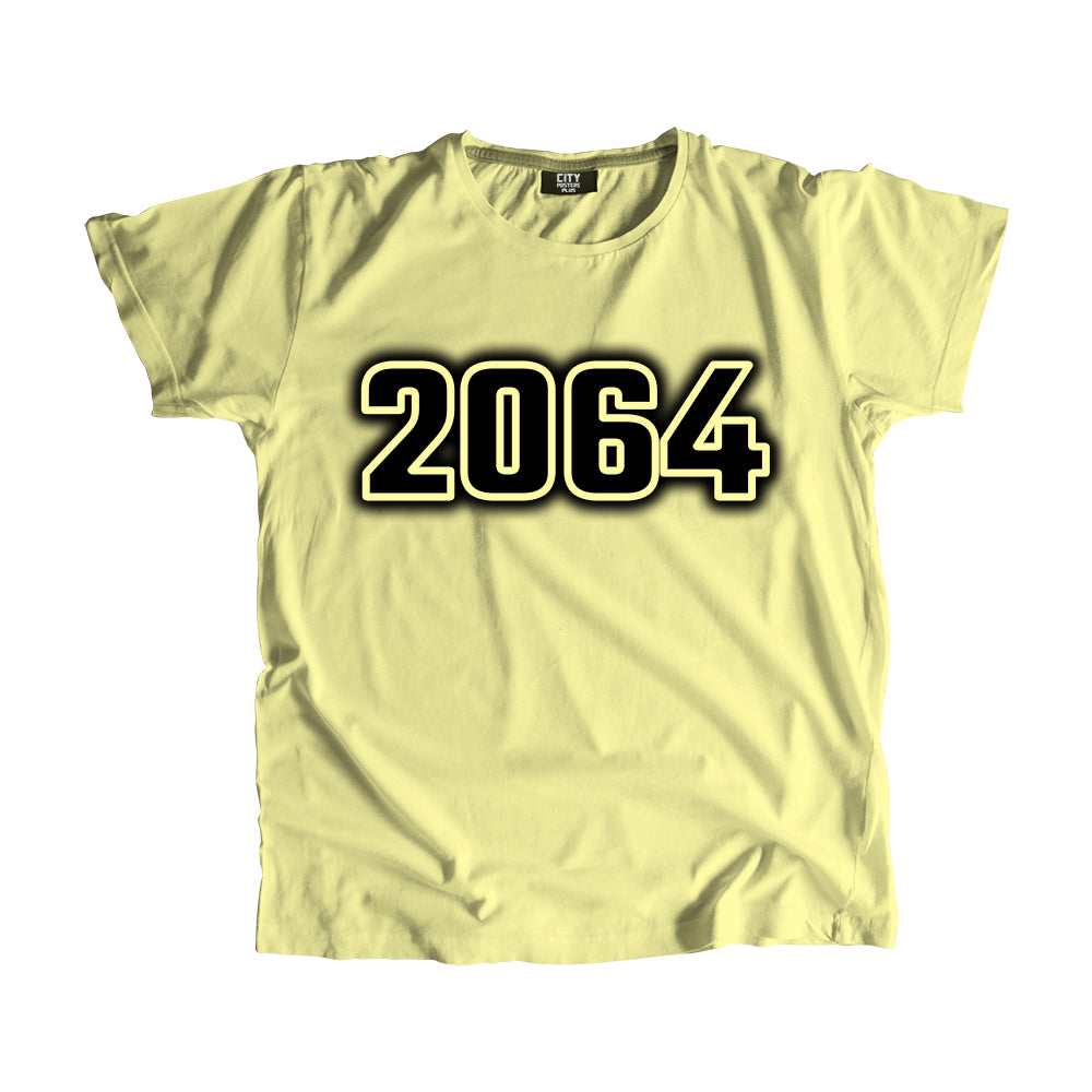 2064 Vintage Heritage Year Men Unisex T-Shirt (Butter Yellow)