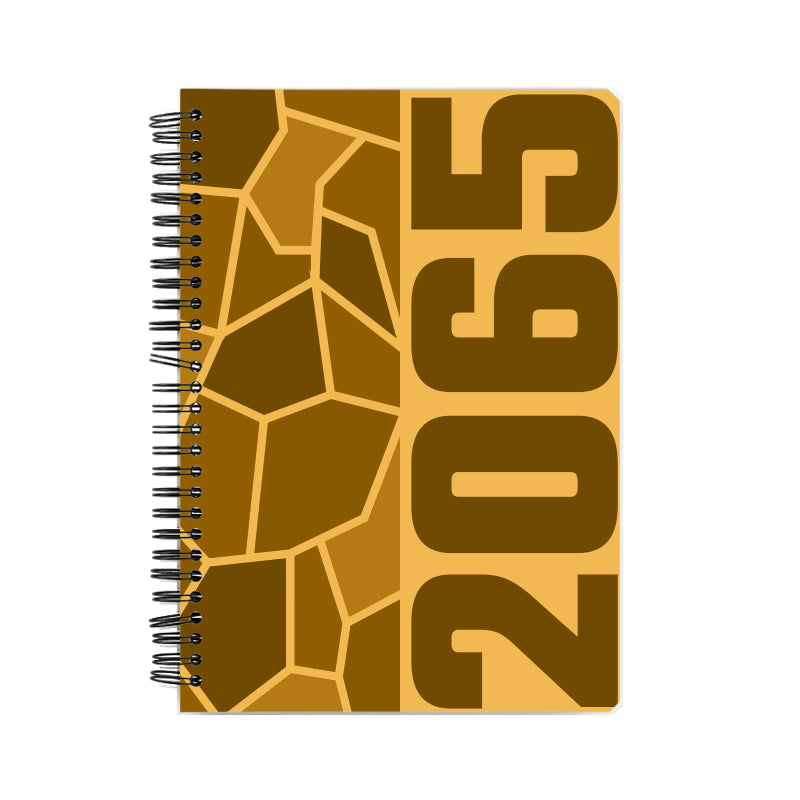 2065 Year Notebook (Golden Yellow)