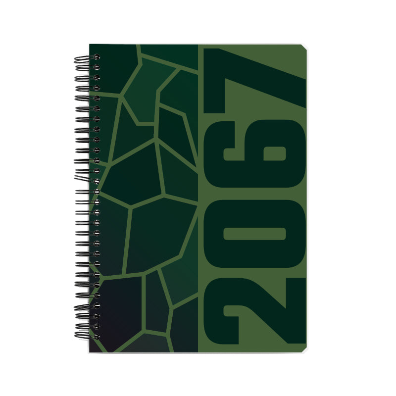 2067 Year Notebook (Olive Green)
