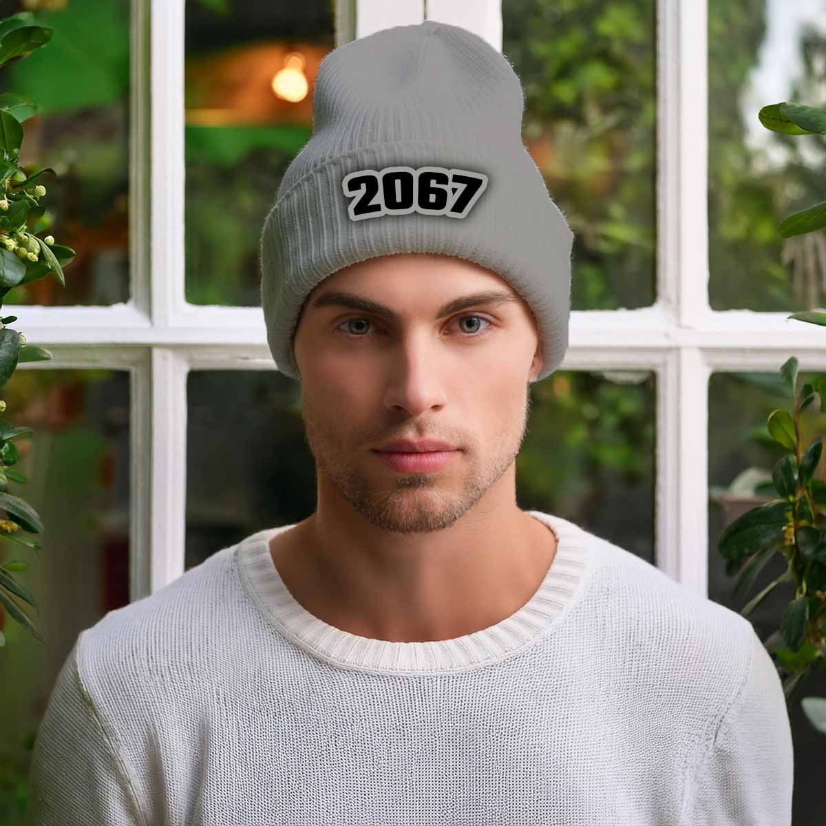 2067 Year Beanie | Vintage & Future Year Knit Winter Hat | Beanies Plus by City Posters Plus