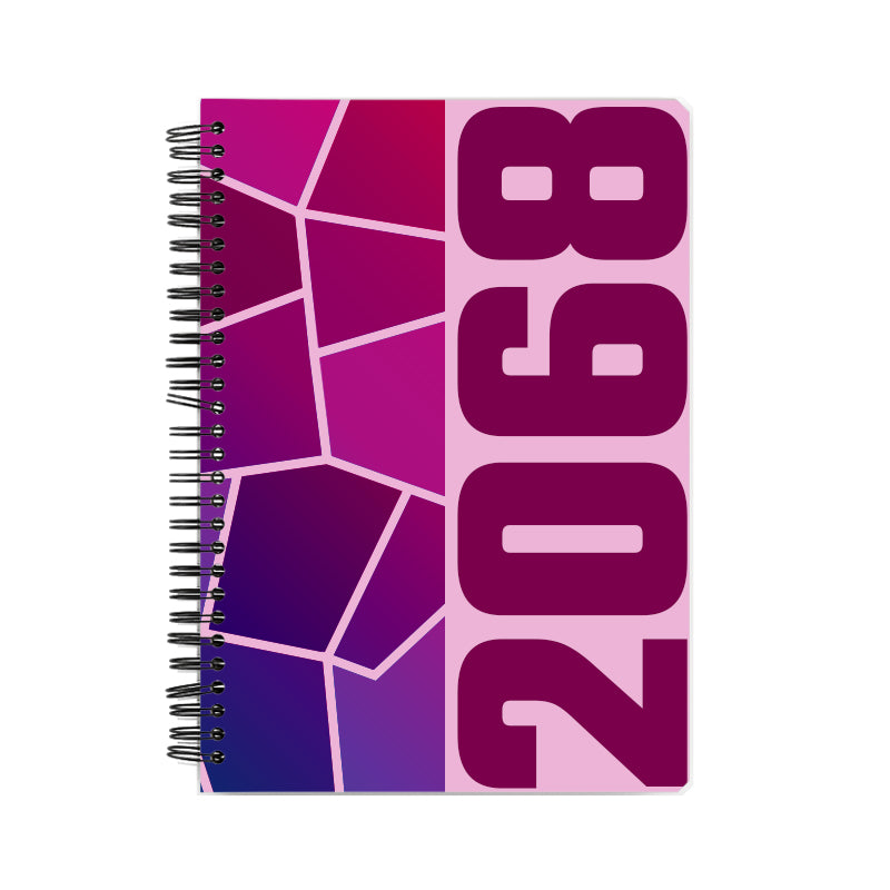 2068 Year Notebook (Light Pink)