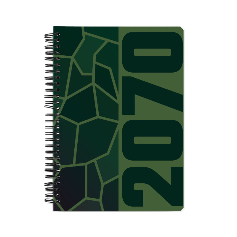 2070 Year Notebook (Olive Green)