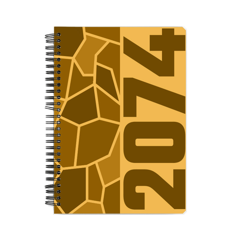 2074 Year Notebook (Golden Yellow)