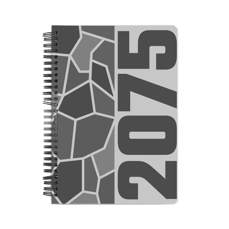 2075 Year Notebook (Melange Grey)
