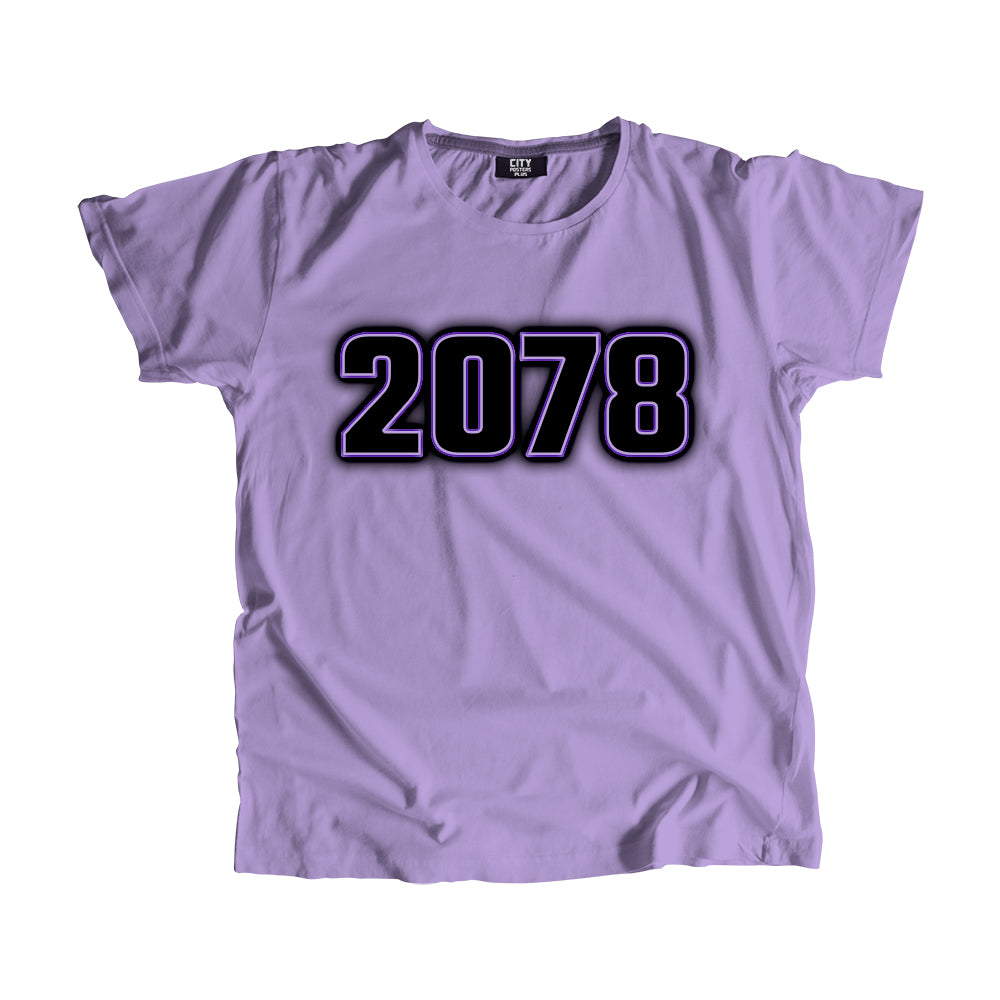 2078 Vintage Heritage Year Men Unisex T-Shirt (Iris Lavender)