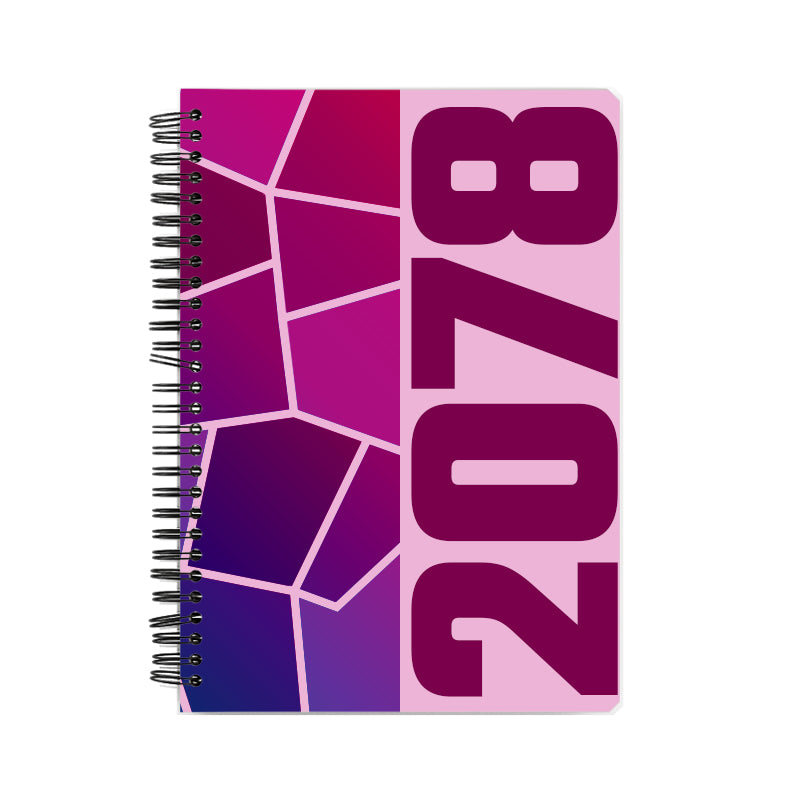 2078 Year Notebook (Light Pink)