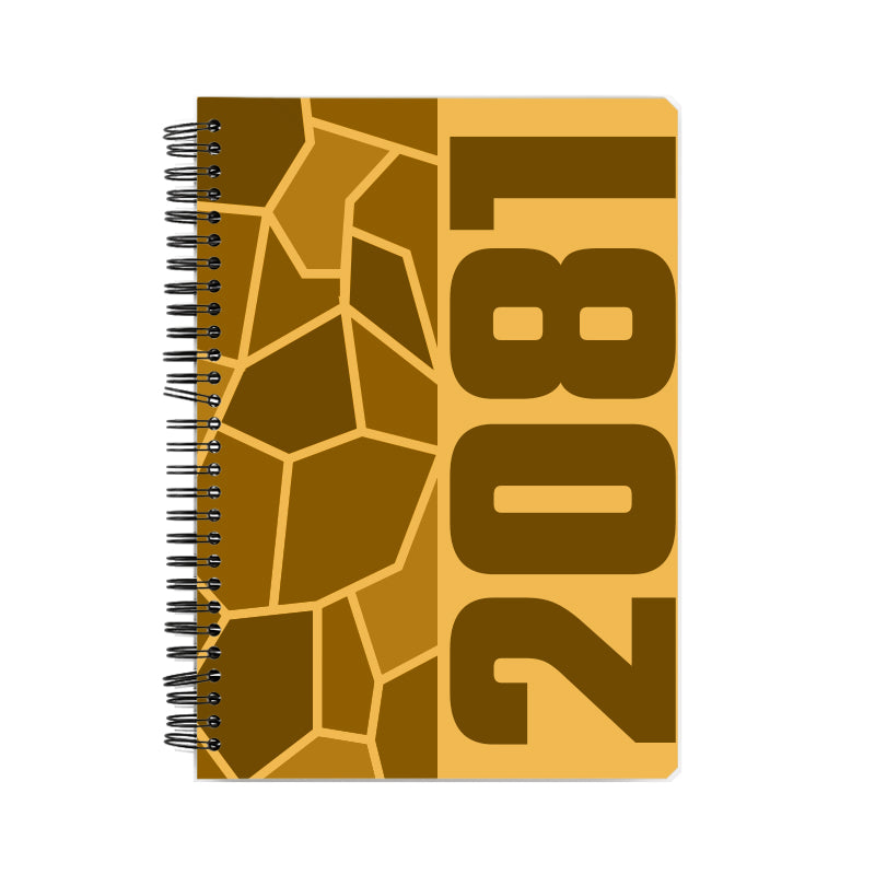 2081 Year Notebook (Golden Yellow)