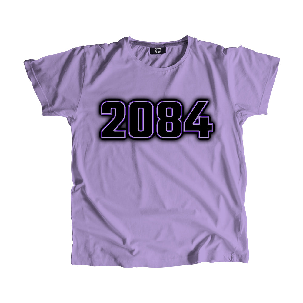 2084 Vintage Heritage Year Men Unisex T-Shirt (Iris Lavender)
