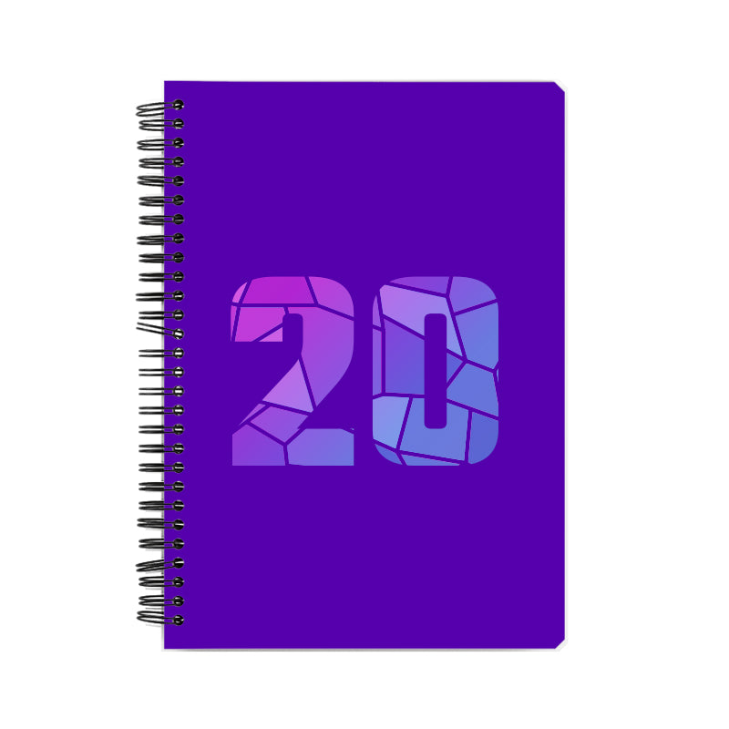 20 Number Notebook (Purple)