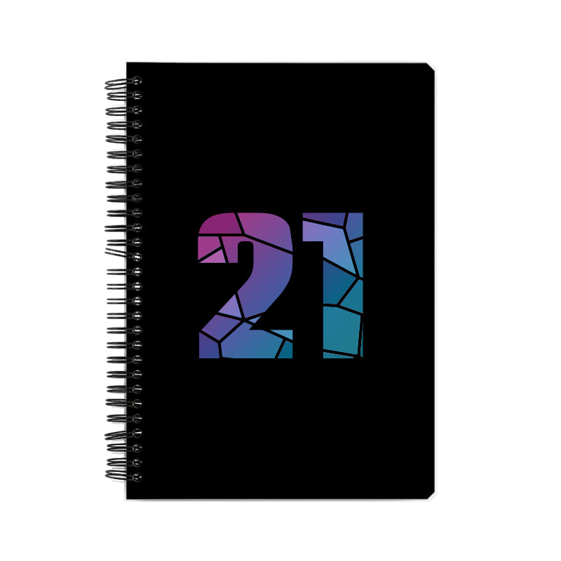 21 Number Notebook (Black)