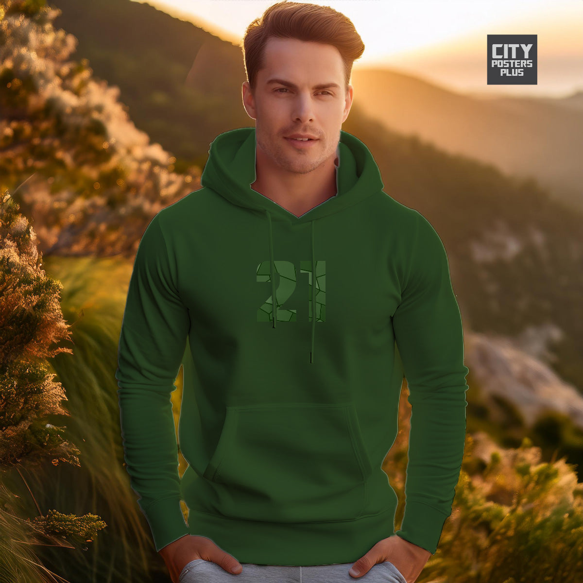 21 Number Unisex Hoodie | Personalized Number Hoodie for Men & Women