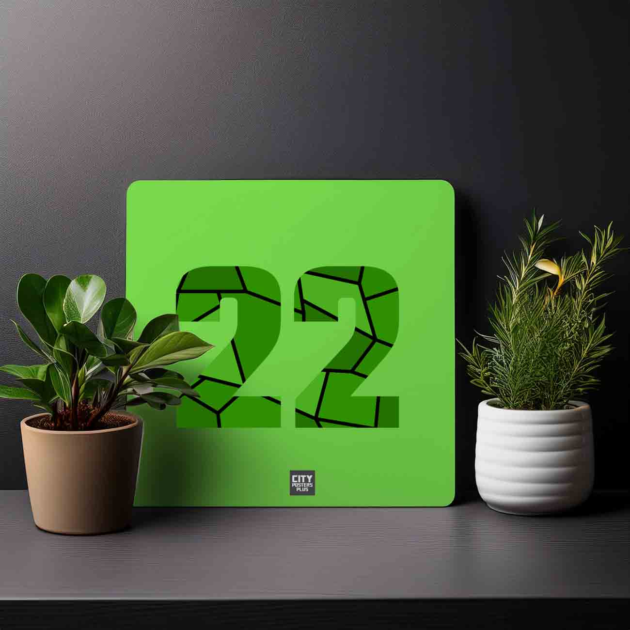 22 Number Mousepad (Liril Green)