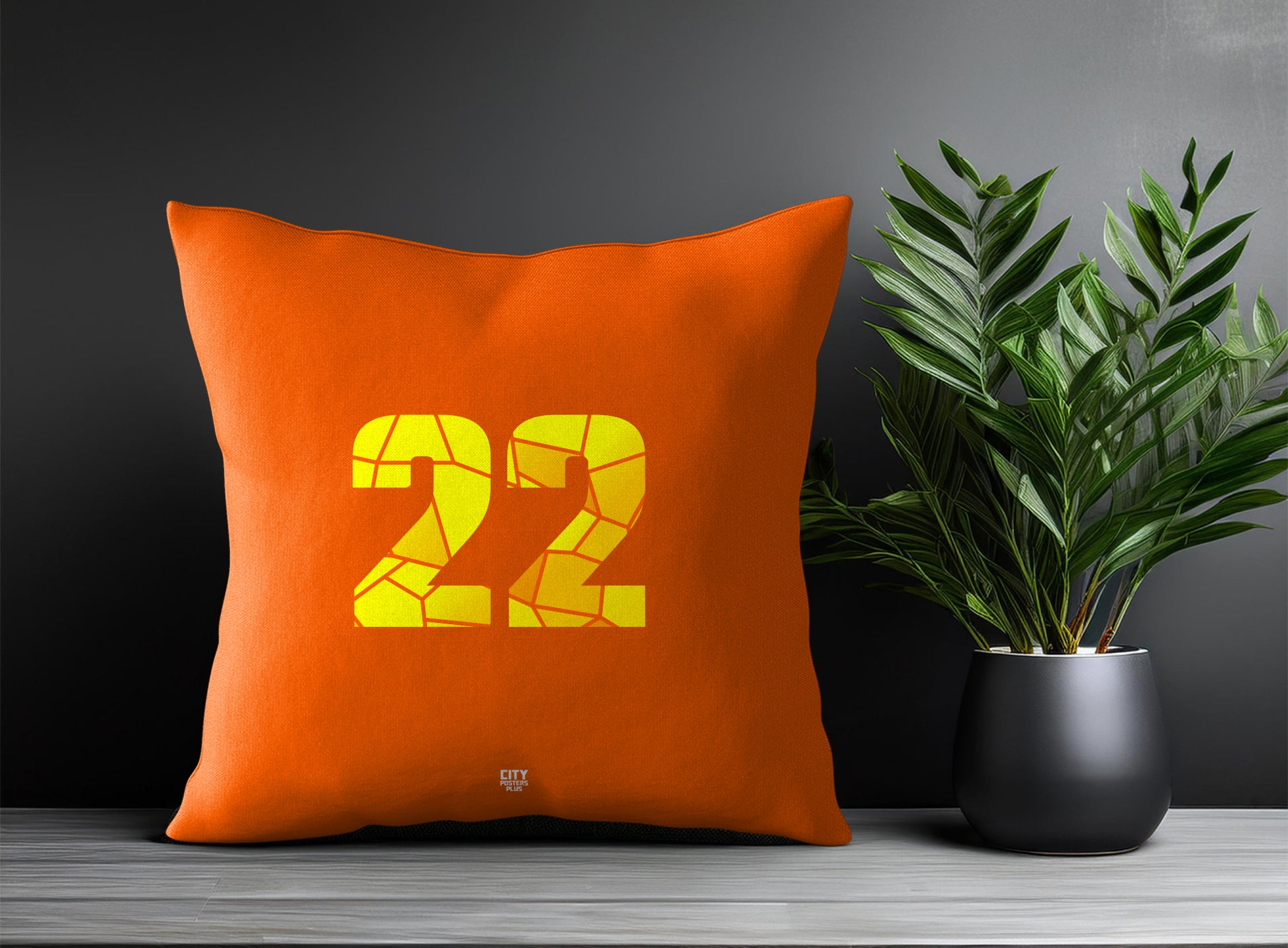 22 Number Square & Rectangle Pillow Cases | Print Deliver Plus by City Posters Plus