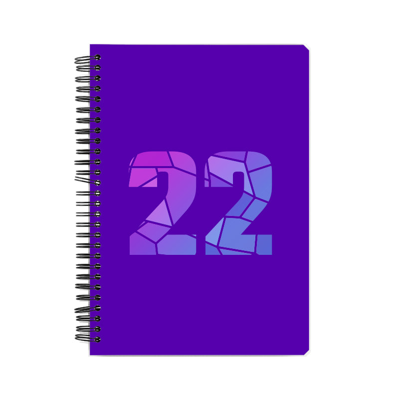 22 Number Notebook (Purple)