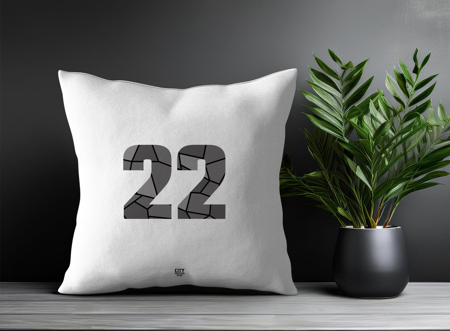 22 Number Square & Rectangle Pillow Cases | Print Deliver Plus by City Posters Plus
