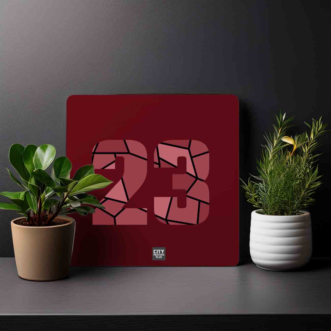 23 Number Mousepad (Maroon)