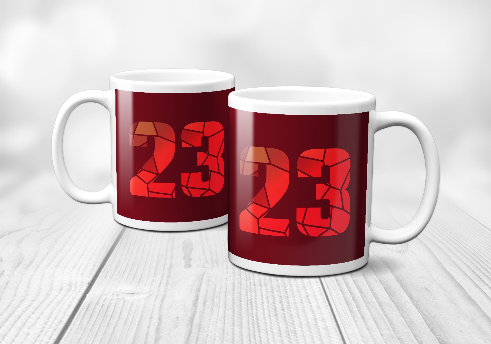 23 Number Mug (Maroon)