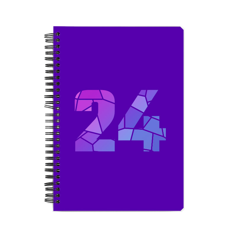 24 Number Notebook (Purple)